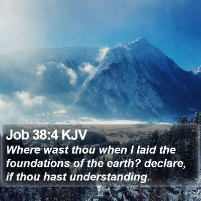 Job 38:4 KJV Bible Verse Image