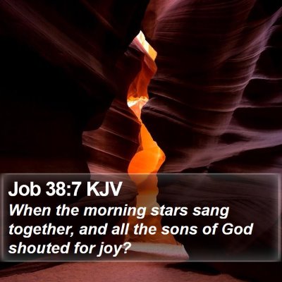 Job 38:7 KJV Bible Verse Image