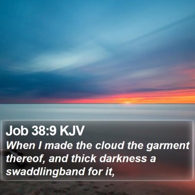 Job 38:9 KJV Bible Verse Image