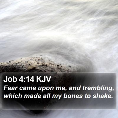 Job 4:14 KJV Bible Verse Image