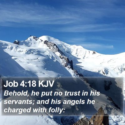 Job 4:18 KJV Bible Verse Image