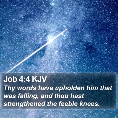 Job 4:4 KJV Bible Verse Image
