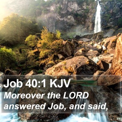 Job 40:1 KJV Bible Verse Image