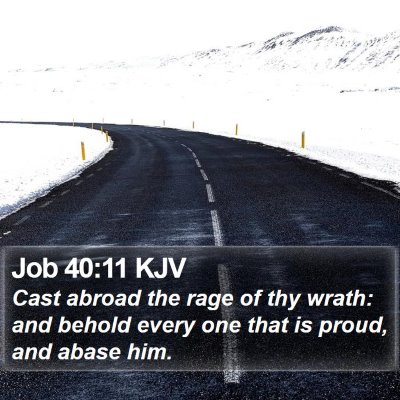 Job 40:11 KJV Bible Verse Image