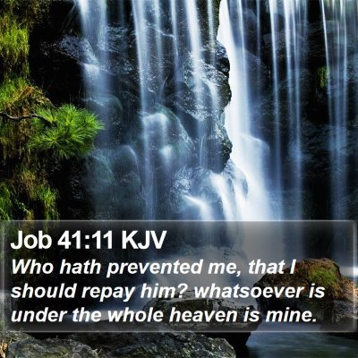 Job 41:11 KJV Bible Verse Image