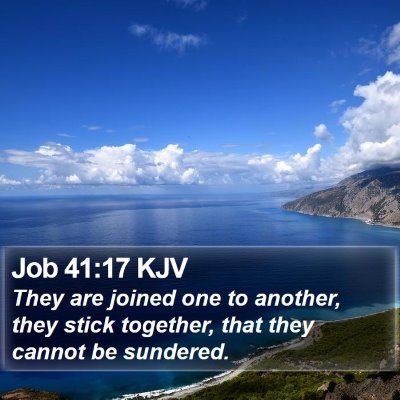 Job 41:17 KJV Bible Verse Image