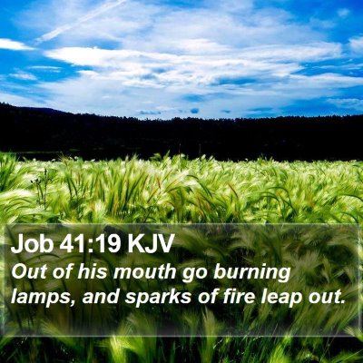Job 41:19 KJV Bible Verse Image