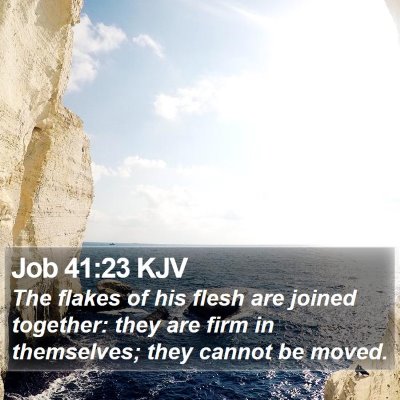 Job 41:23 KJV Bible Verse Image
