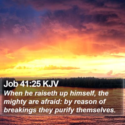 Job 41:25 KJV Bible Verse Image