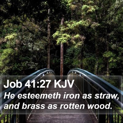 Job 41:27 KJV Bible Verse Image