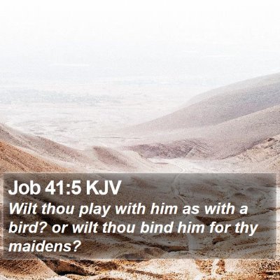 Job 41:5 KJV Bible Verse Image