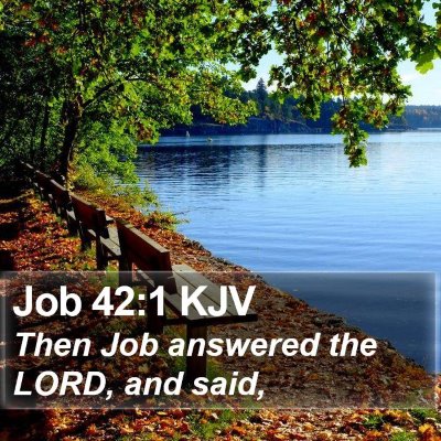 Job 42:1 KJV Bible Verse Image