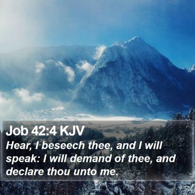 Job 42:4 KJV Bible Verse Image