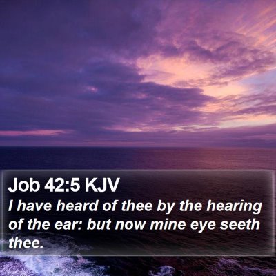 Job 42:5 KJV Bible Verse Image