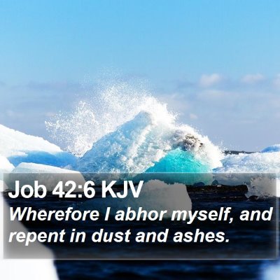 Job 42:6 KJV Bible Verse Image
