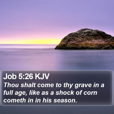 Job 5:26 KJV Bible Verse Image