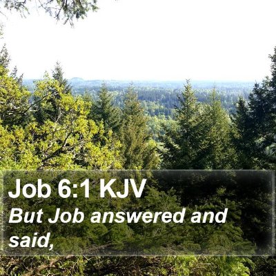 Job 6:1 KJV Bible Verse Image