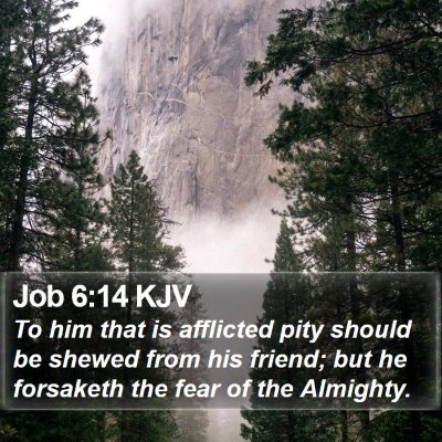 Job 6:14 KJV Bible Verse Image