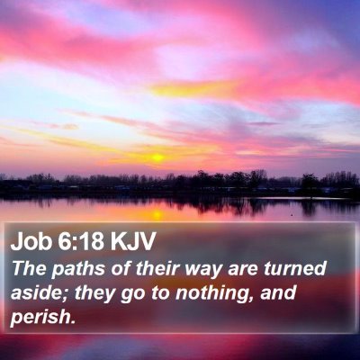 Job 6:18 KJV Bible Verse Image