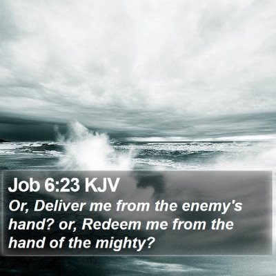 Job 6:23 KJV Bible Verse Image