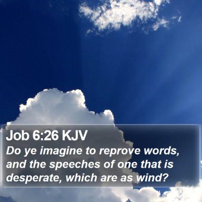 Job 6:26 KJV Bible Verse Image
