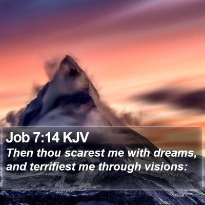 Job 7:14 KJV Bible Verse Image
