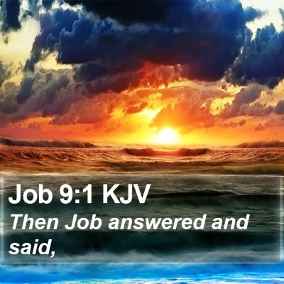 Job 9:1 KJV Bible Verse Image