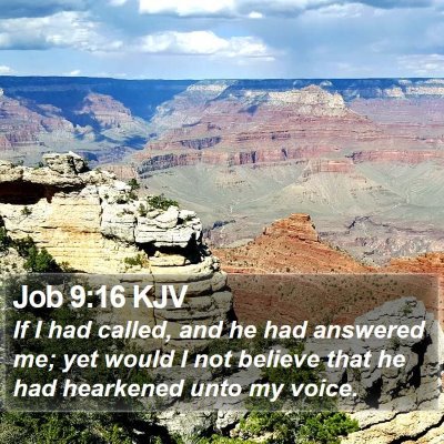 Job 9:16 KJV Bible Verse Image