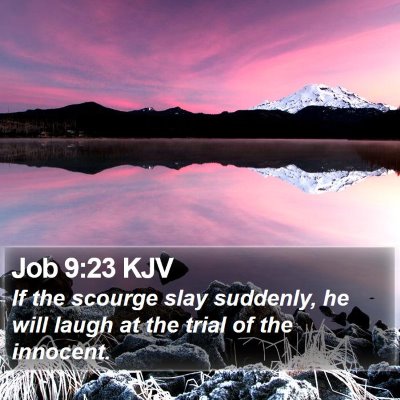 Job 9:23 KJV Bible Verse Image