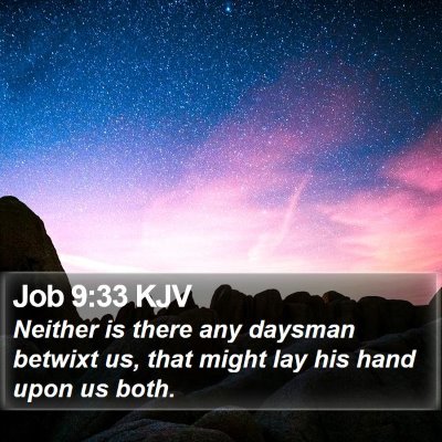 Job 9:33 KJV Bible Verse Image