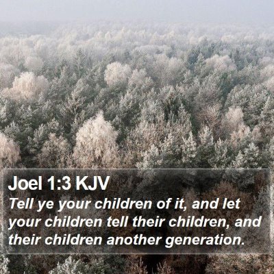 Joel 1:3 KJV Bible Verse Image