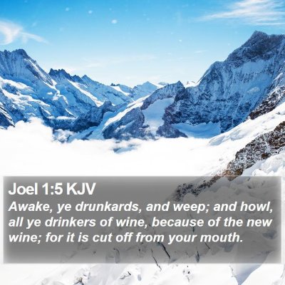 Joel 1:5 KJV Bible Verse Image