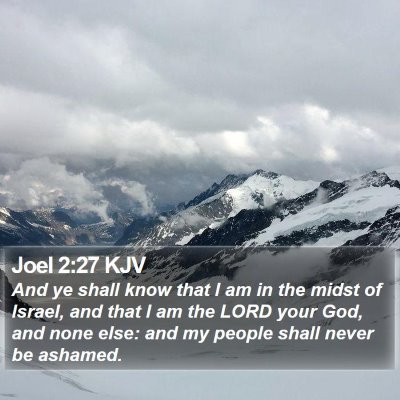 Joel 2:27 KJV Bible Verse Image