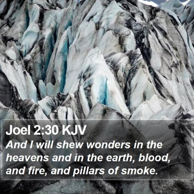 Joel 2:30 KJV Bible Verse Image