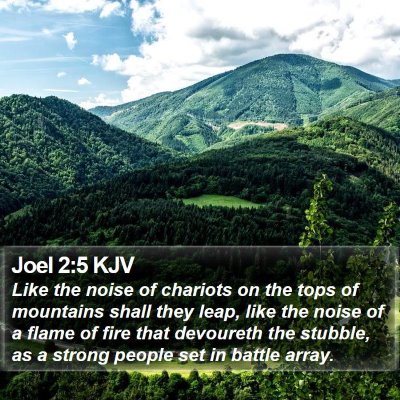 Joel 2:5 KJV Bible Verse Image