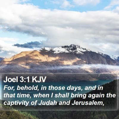 Joel 3:1 KJV Bible Verse Image