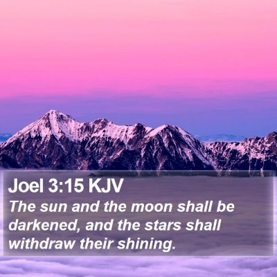 Joel 3:15 KJV Bible Verse Image