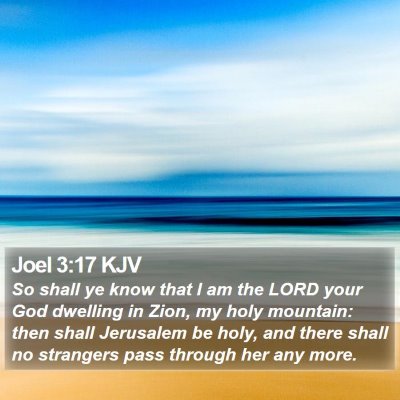 Joel 3:17 KJV Bible Verse Image