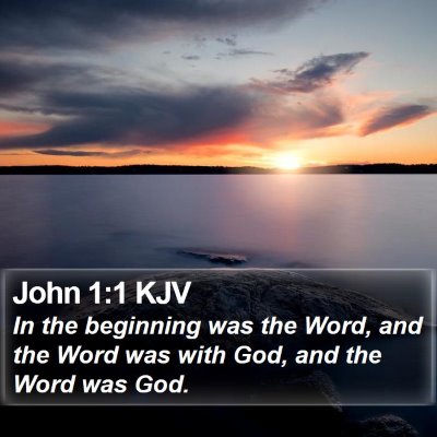 John 1:1 KJV Bible Verse Image