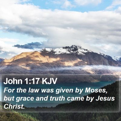John 1:17 KJV Bible Verse Image