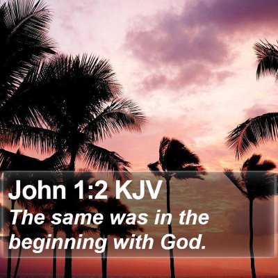 John 1:2 KJV Bible Verse Image