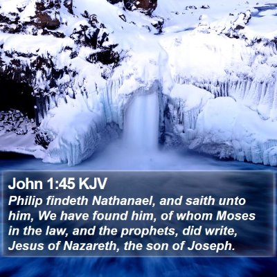 John 1:45 KJV Bible Verse Image