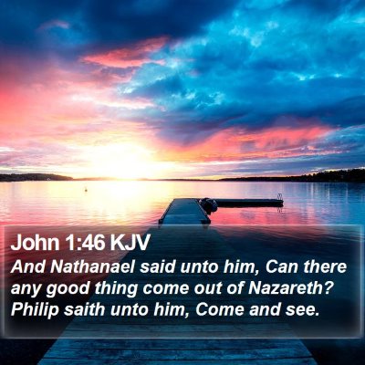 John 1:46 KJV Bible Verse Image