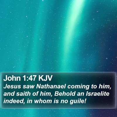 John 1:47 KJV Bible Verse Image