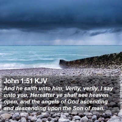 John 1:51 KJV Bible Verse Image
