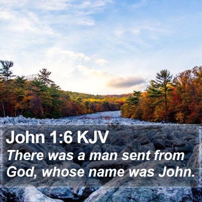 John 1:6 KJV Bible Verse Image