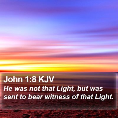 John 1:8 KJV Bible Verse Image
