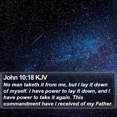 John 10:18 KJV Bible Verse Image