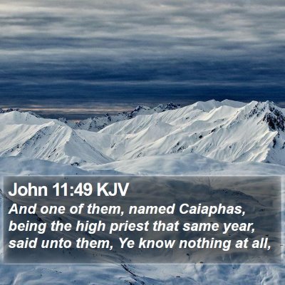 John 11:49 KJV Bible Verse Image