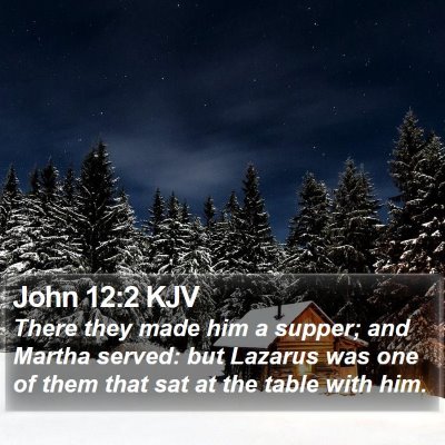 John 12:2 KJV Bible Verse Image